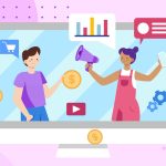 YouTube Marketing-Vector Illustration